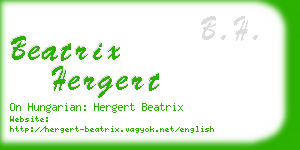 beatrix hergert business card